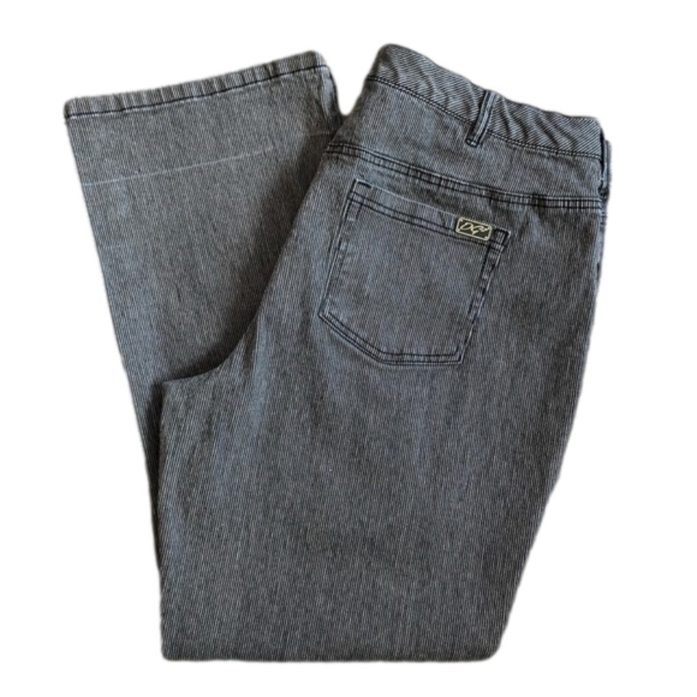 DG2 by Diane Gilman pinstripe jeans plus size 20W